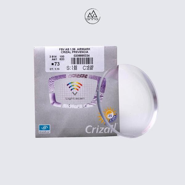 Tròng kính Pháp Essilor Crizal.Rock.Easy chiết suất 1.56