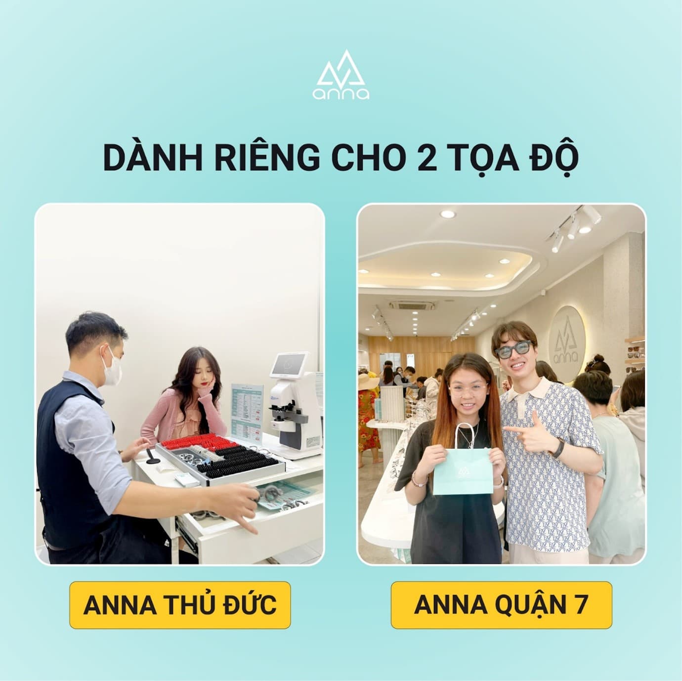 Các tiệm kính Anna TPHCM với những ưu đãi hấp dẫn