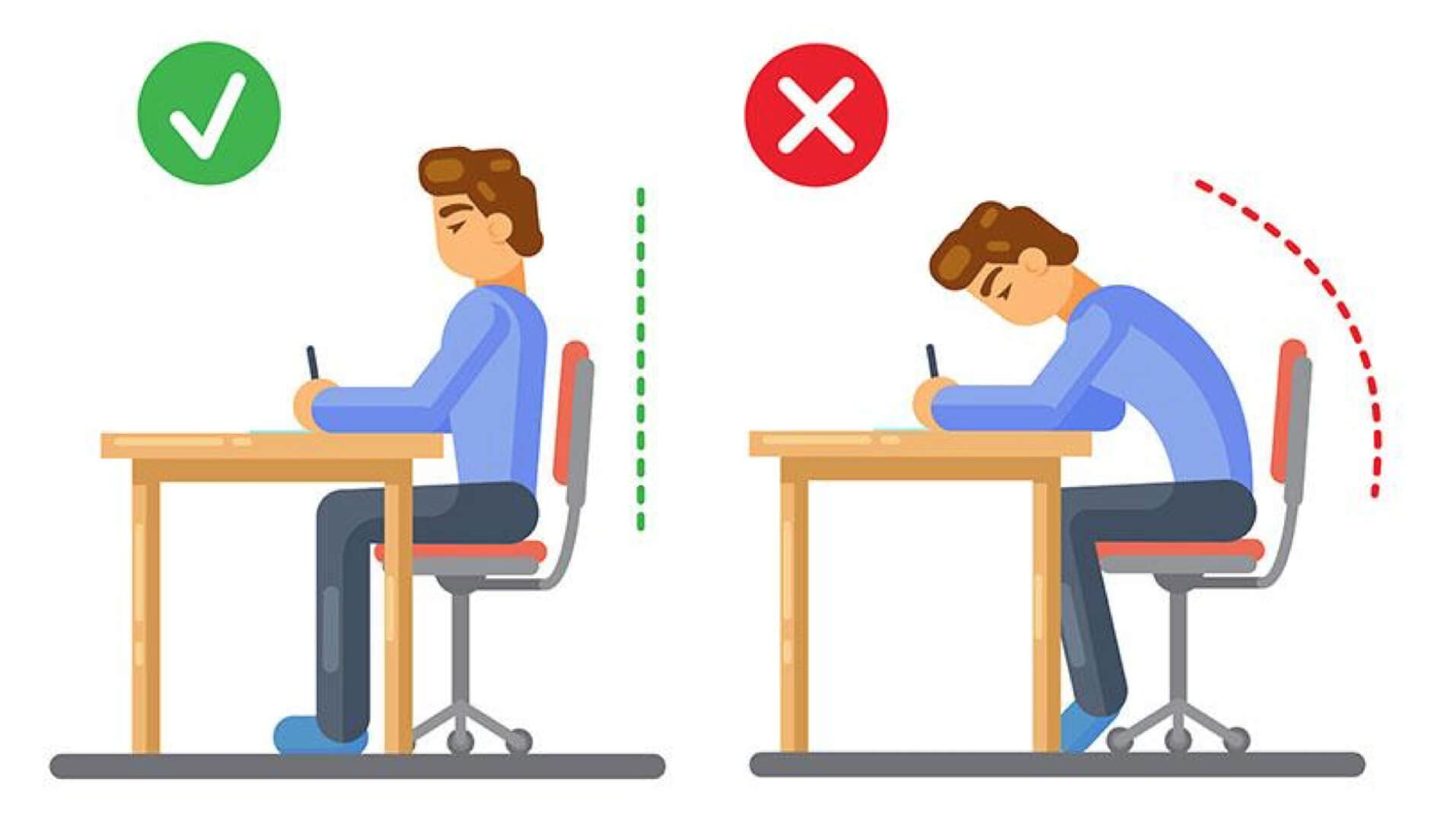 Thay đổi tư thế học tập và làm việc để bảo vệ mắt