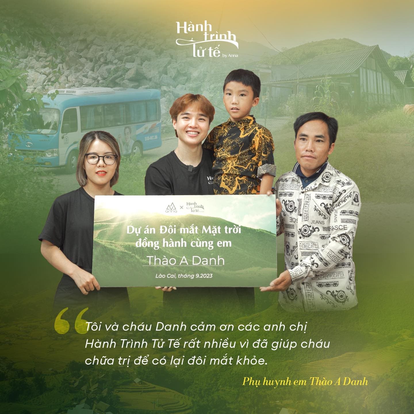 Câu chuyện về em Thào A Danh (10 tuổi) – Rung giật nhãn cầu bẩm sinh