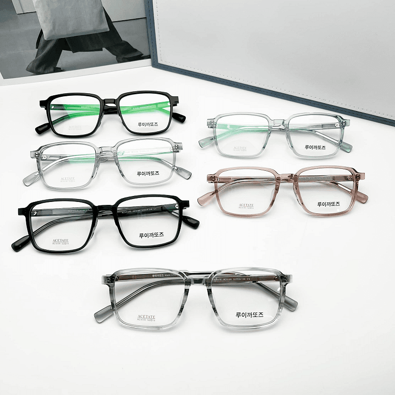 Gọng kính acetate hình chữ nhật đẹp