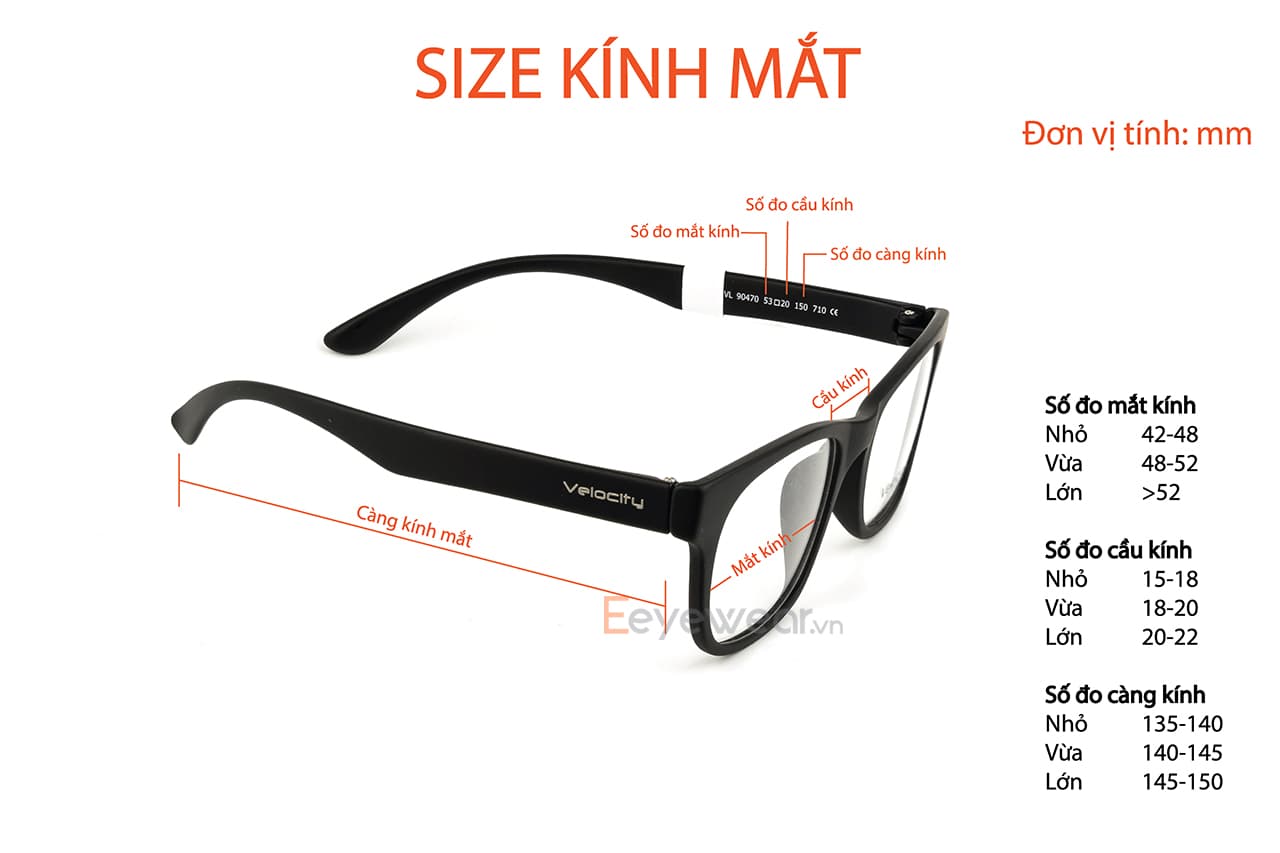 Hướng Dẫn Chọn Size Mắt Kính Vừa Khuôn Mặt