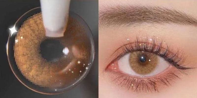 Lens mắt màu nâu