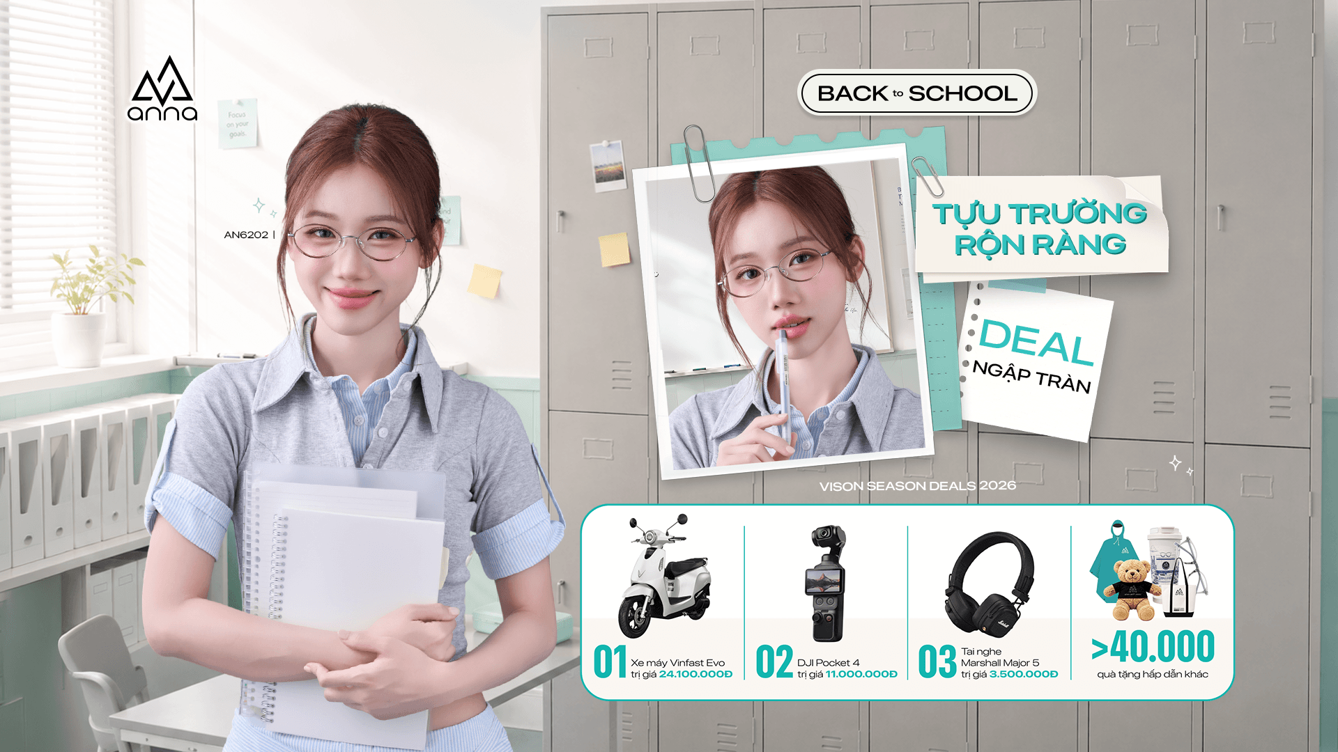BACK TO SCHOOL: TỰU TRƯỜNG RỘN RÀNG – SĂN TRỌN BỘ COMBO DEAL HỜI TẠI ANNA!
